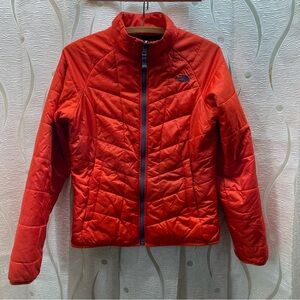 The North Face Thermoball Jacket Womens XS Orange Excellent Quilted Puffer‎ Zip